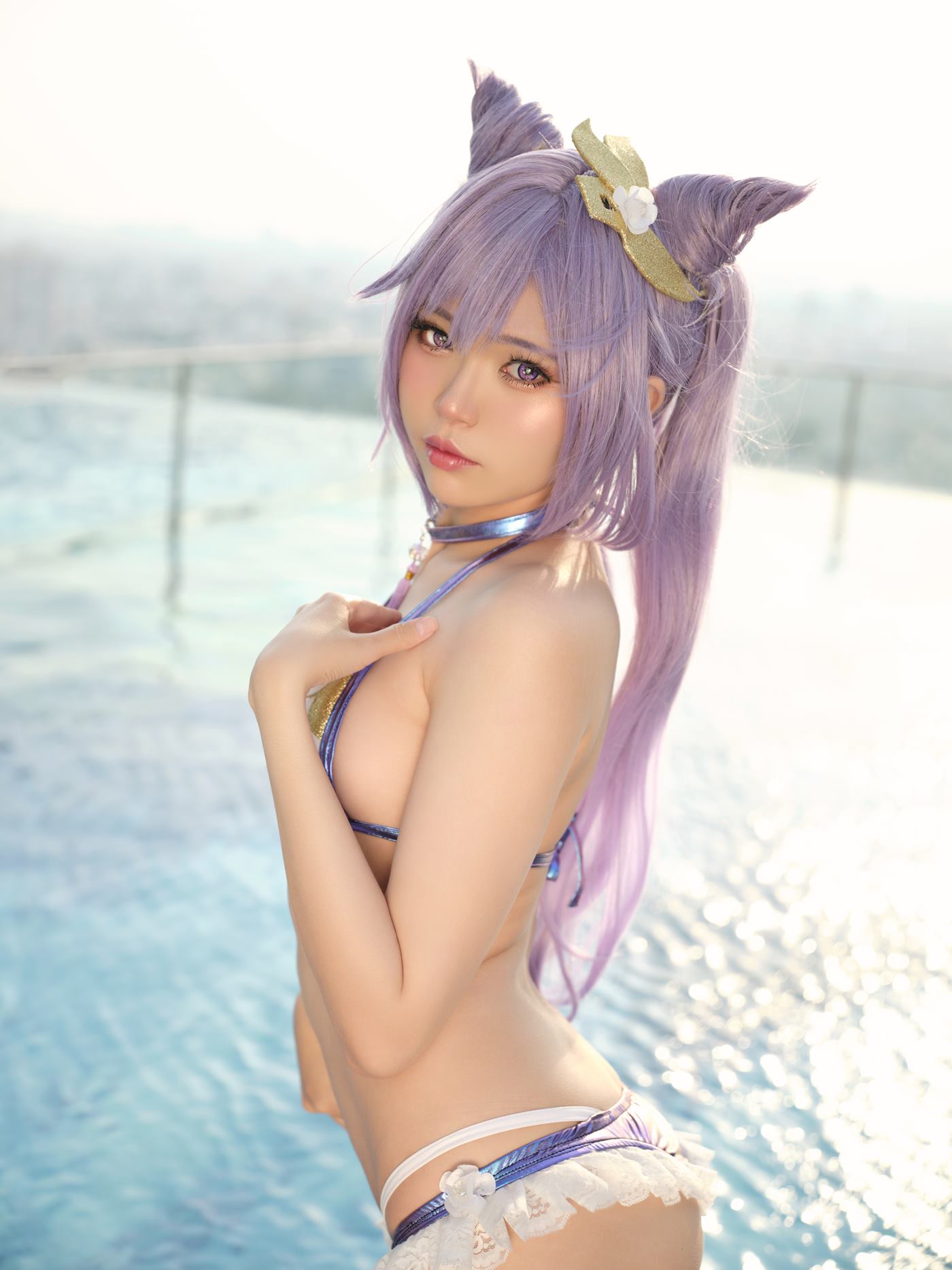 ZinieQ – Keqing Bikini[15P/465MB]插图1