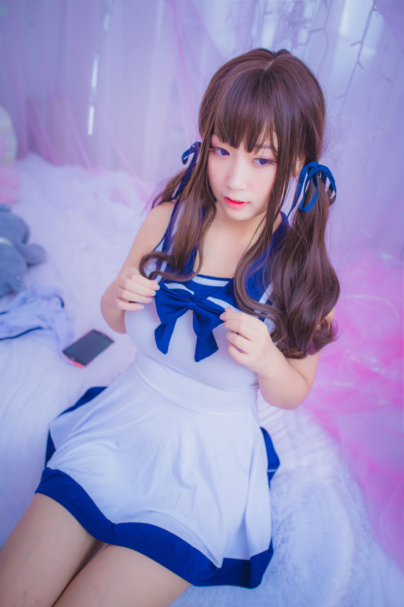 网紅Coser@ 猫九酱 连衣水手服[11P/105.19MB]插图2