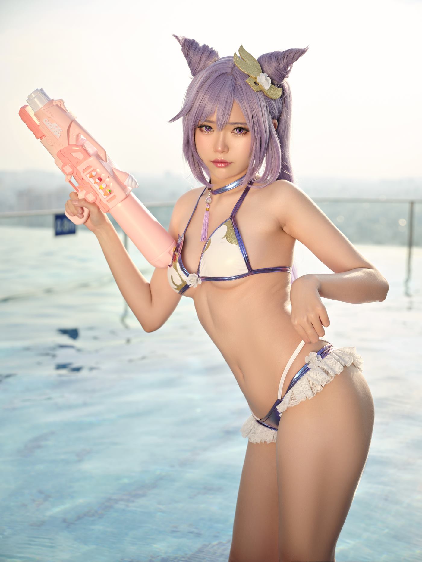 ZinieQ – Keqing Bikini[15P/465MB]插图2
