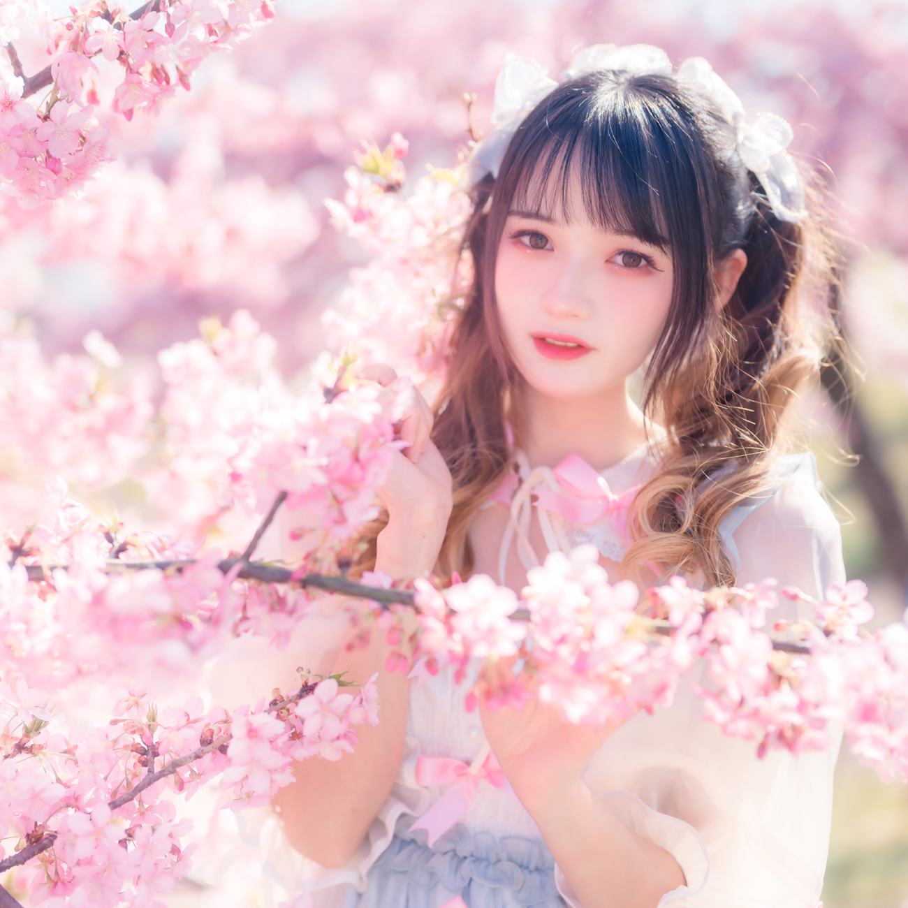 人气Coser@兔子Zzz不吃胡萝卜 粉色春天 [23P/125MB]插图2