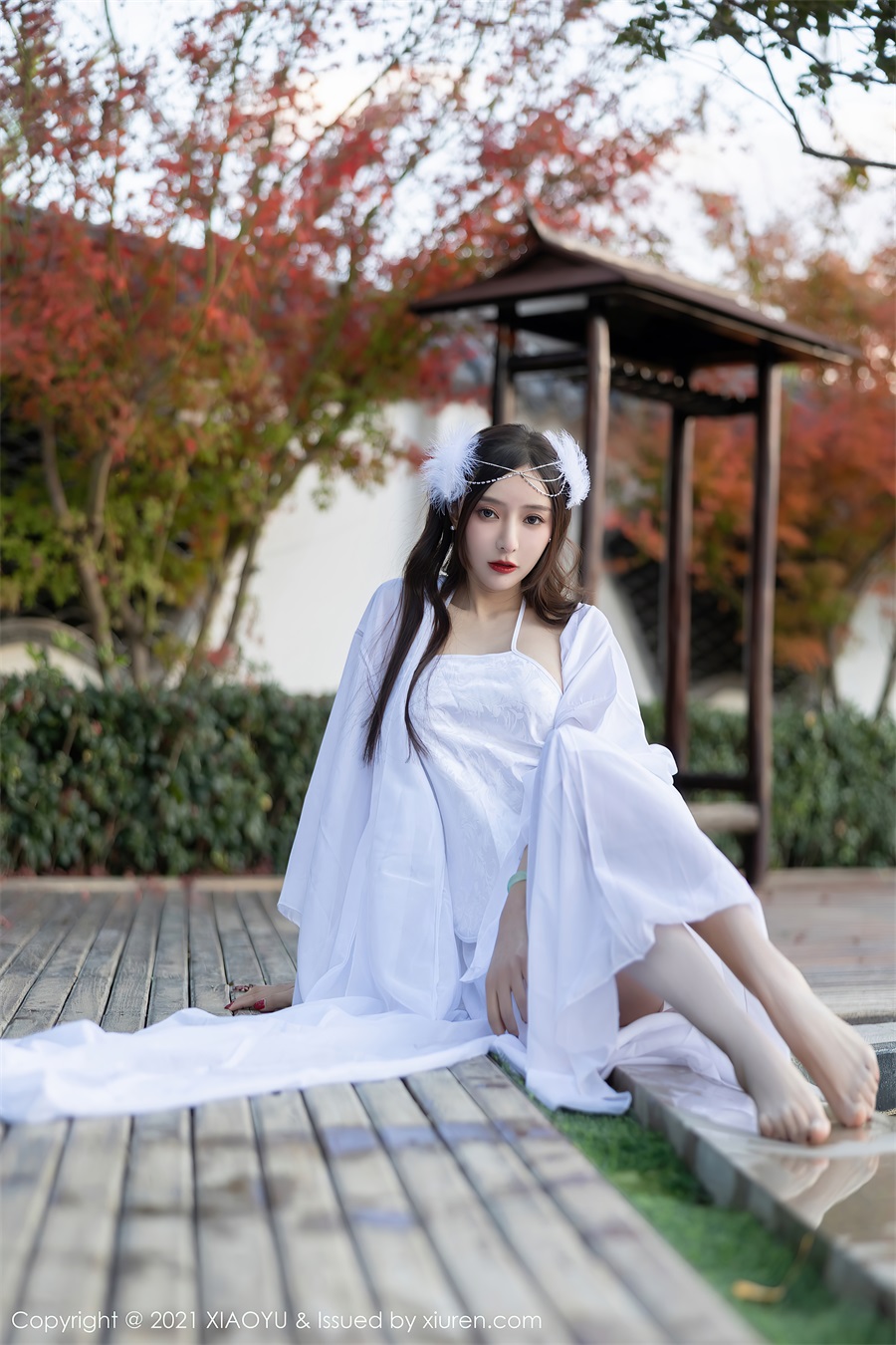 [XIAOYU语画界]2021.12.09 VOL.672 白色精致内衣 王馨瑶yanni插图2