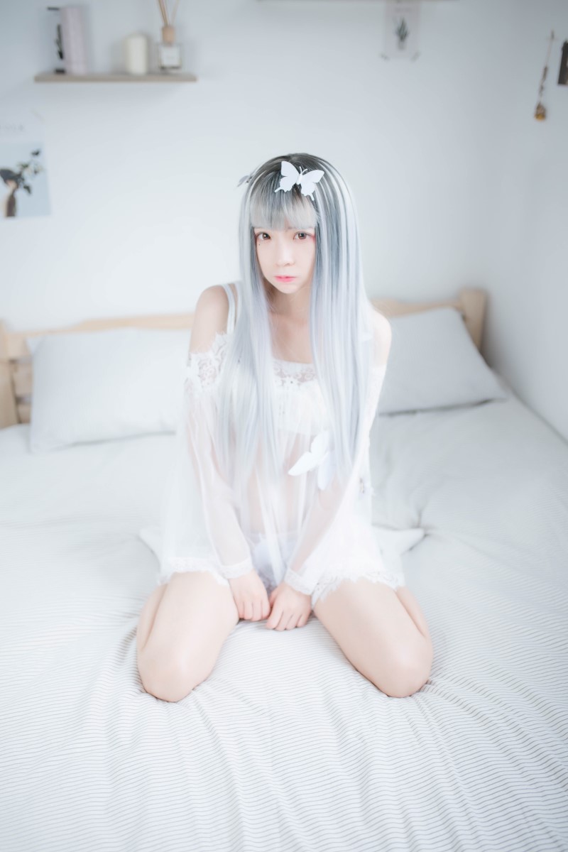 网红Coser@疯猫ss – 透明白纱 [33P/125MB]插图2