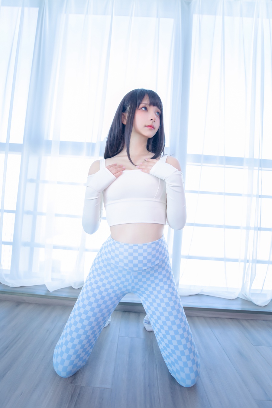 萝莉 神楽板真冬之蓝白格 [75P/172MB]插图1