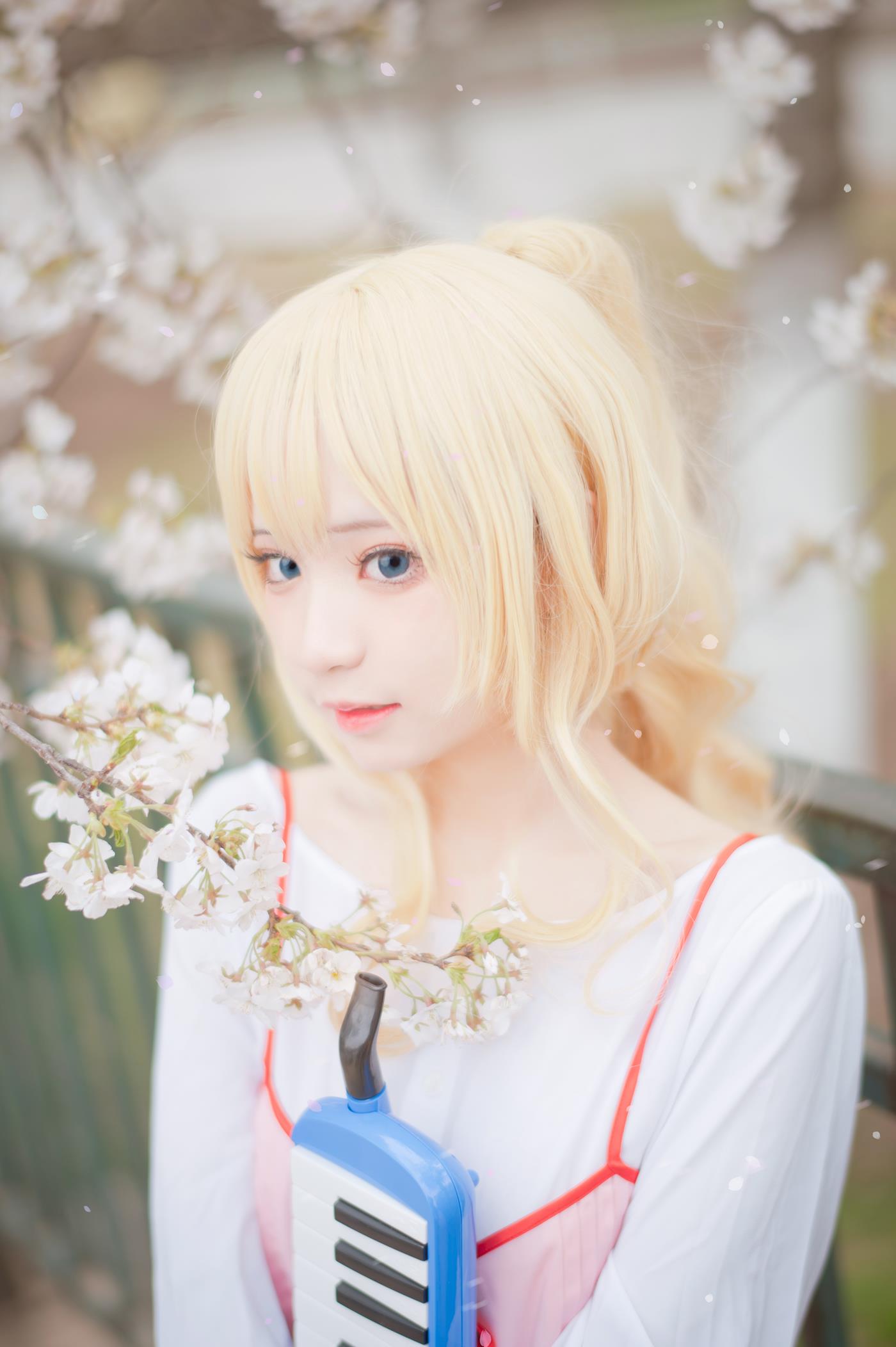 花柒Hana  – 宫园熏粉裙[9P/87.1MB]插图2
