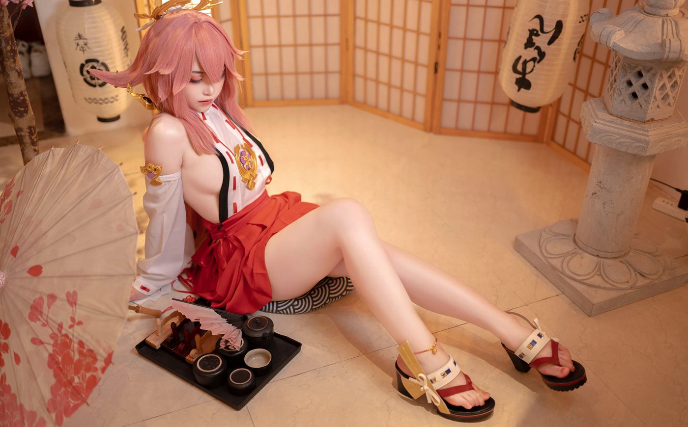Bangni邦尼 – 原神 八重神子[9P/53MB]插图1