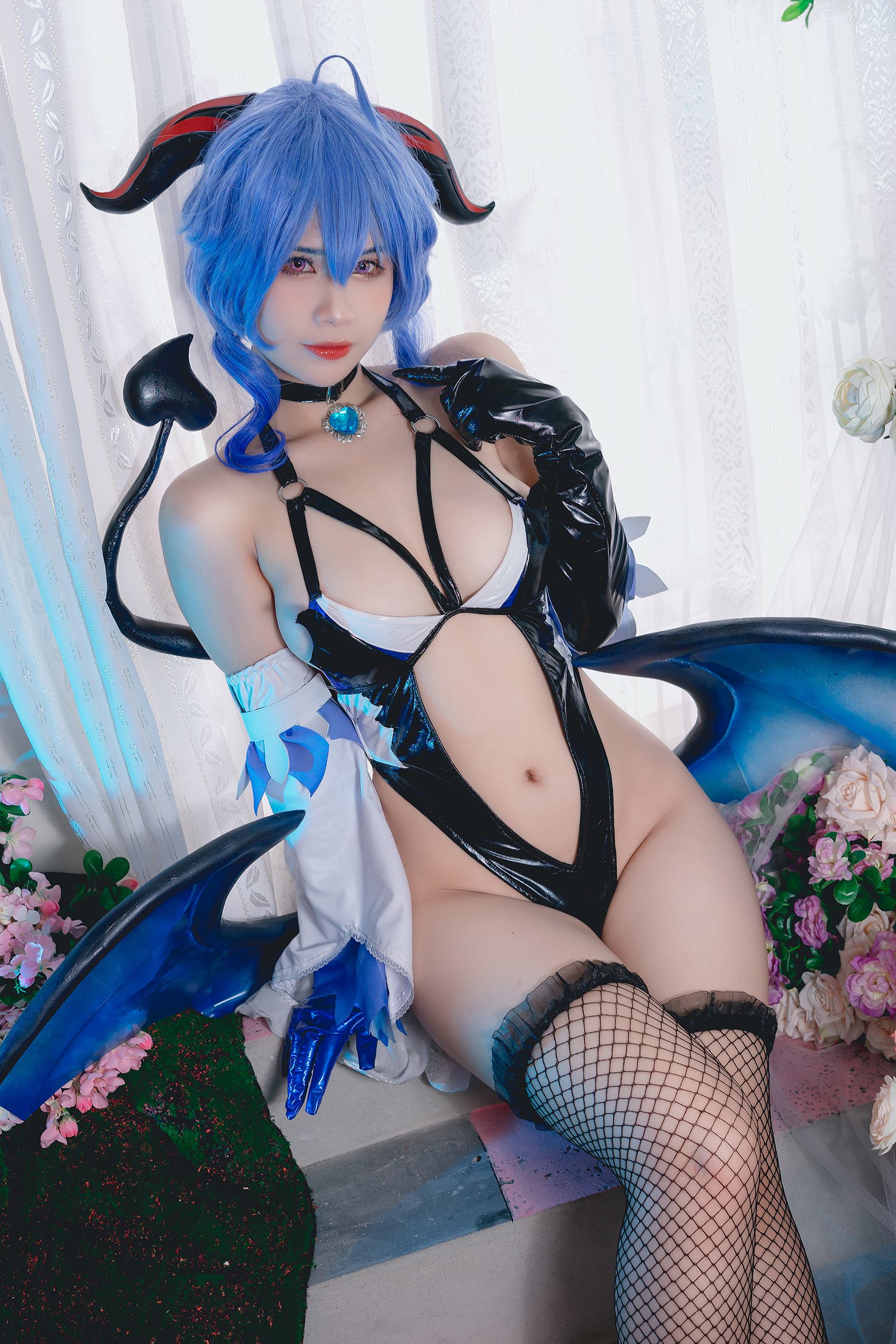 Pyon – Ganyu Succubus Genshin Impact[44P/175MB]插图1