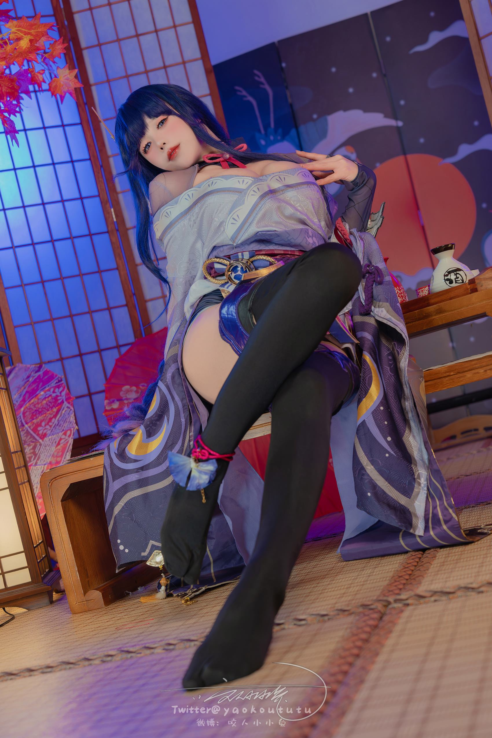 咬一口兔娘 – 原神雷电将军[75P/1V/1.42GB]插图1
