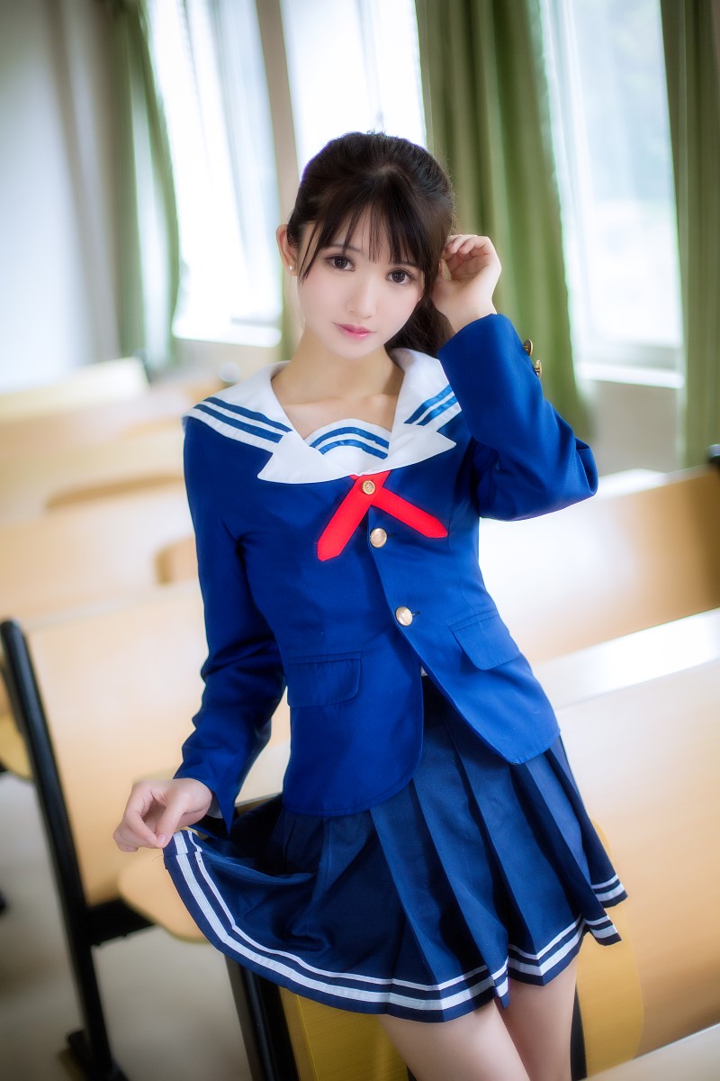 网红Coser@鳗鱼霏儿 – 圣人惠之校服[8P/124MB]插图2
