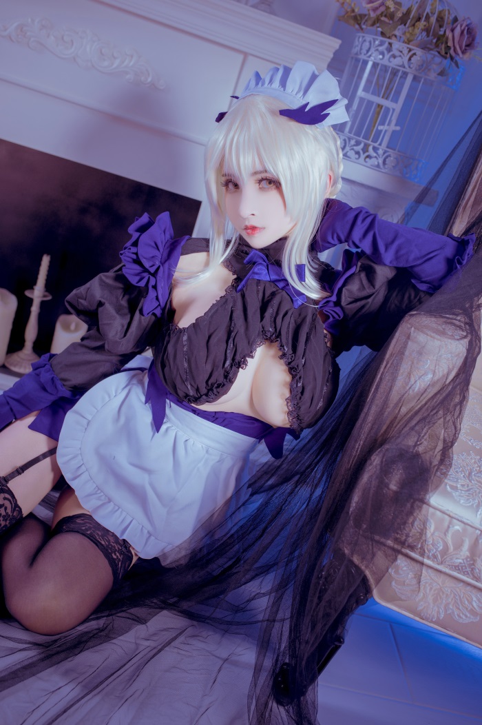 知名动漫Coser@rioko凉凉子 黑枪呆女仆 [26P/1V/328MB]插图2