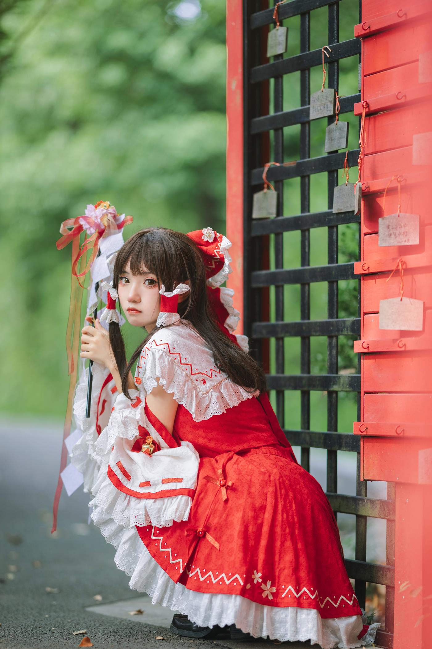花柒Hana – 森森仙短款灵梦[15P/280MB]插图1