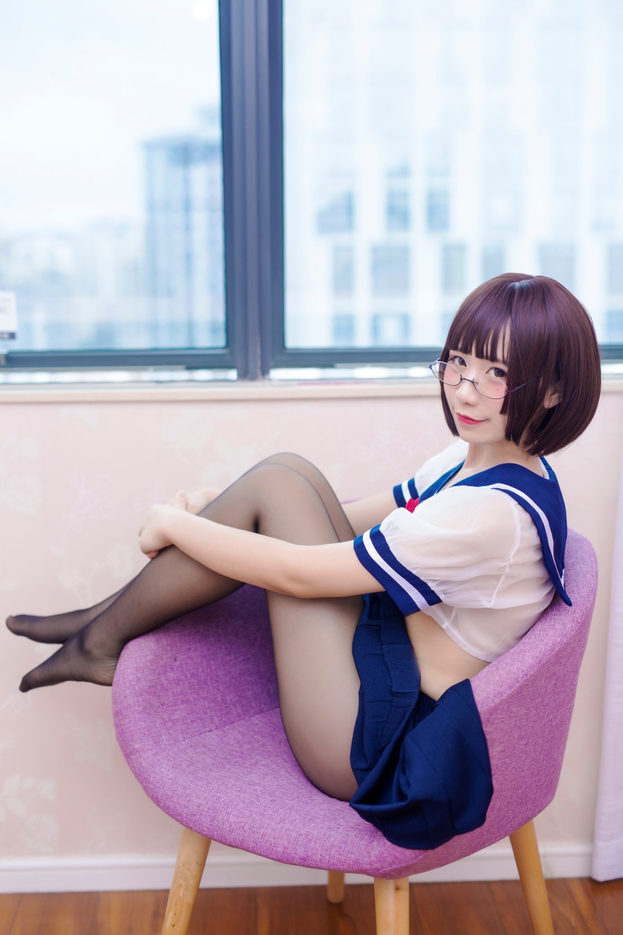 九曲Jean – JK透明制服 [21P/153MB]插图1
