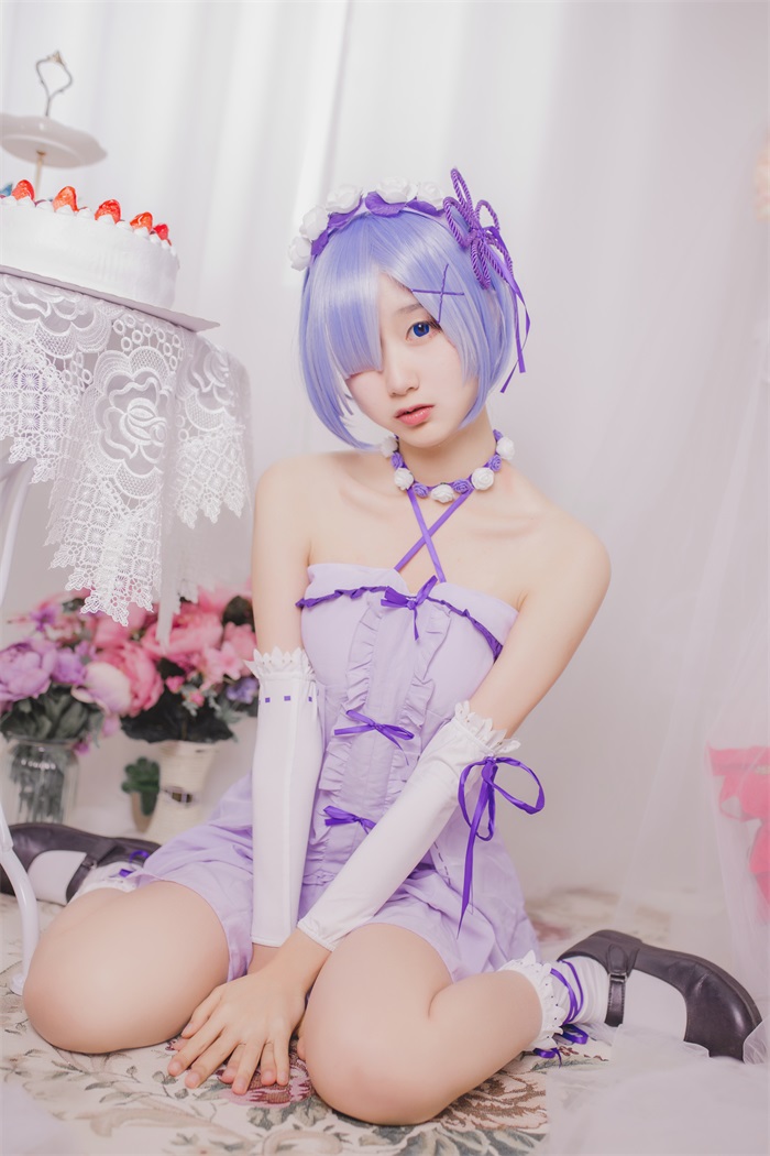 网红Coser@木绵绵OwO – 雷姆生日 [24P/152MB]插图1