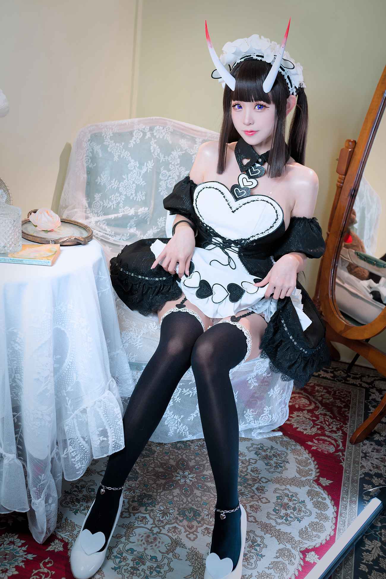 miko酱ww – 碧蓝航线 能代女仆 [36P/91MB]插图2