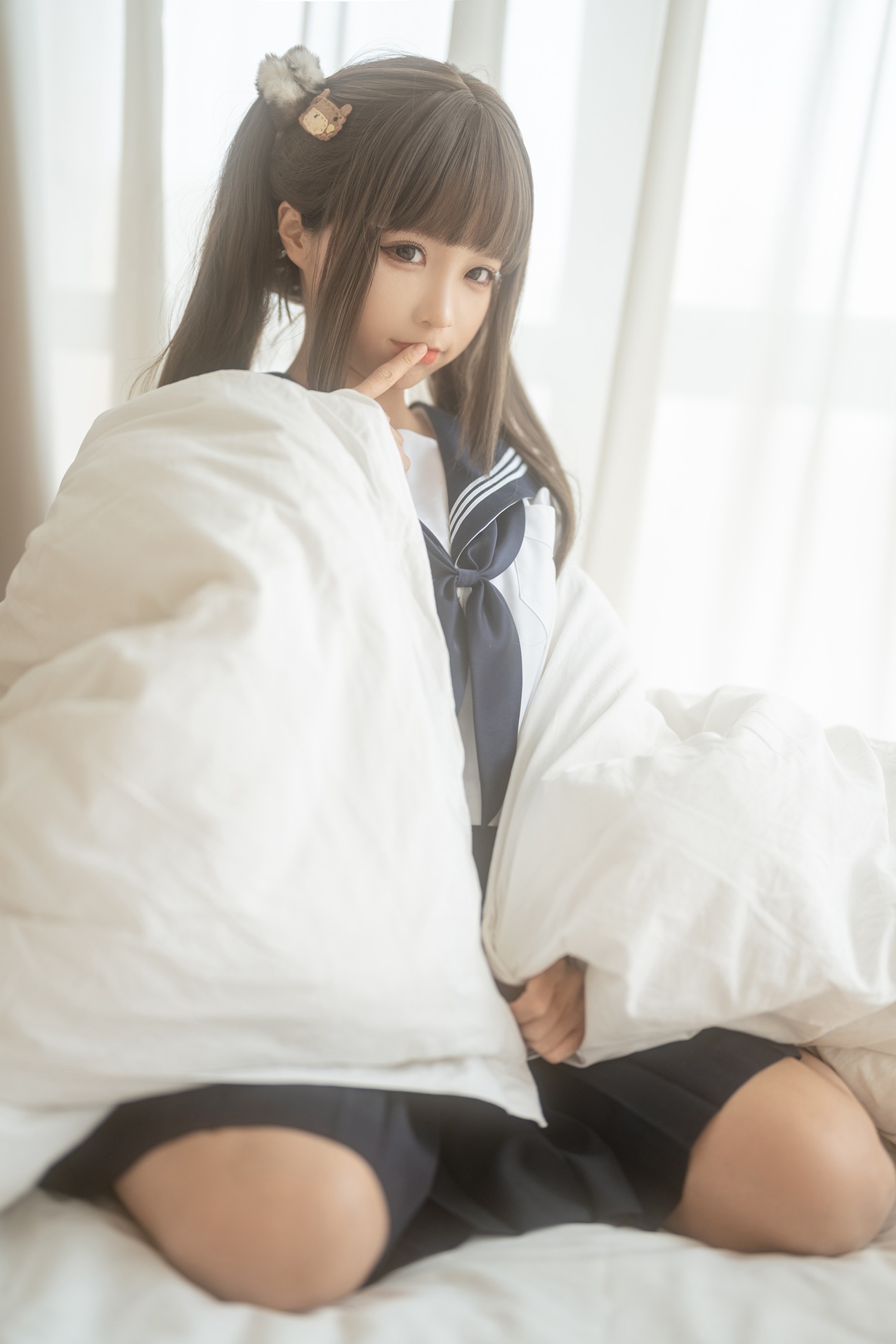 蠢沫沫 – 被窝JK [15P/1V/296MB]插图2