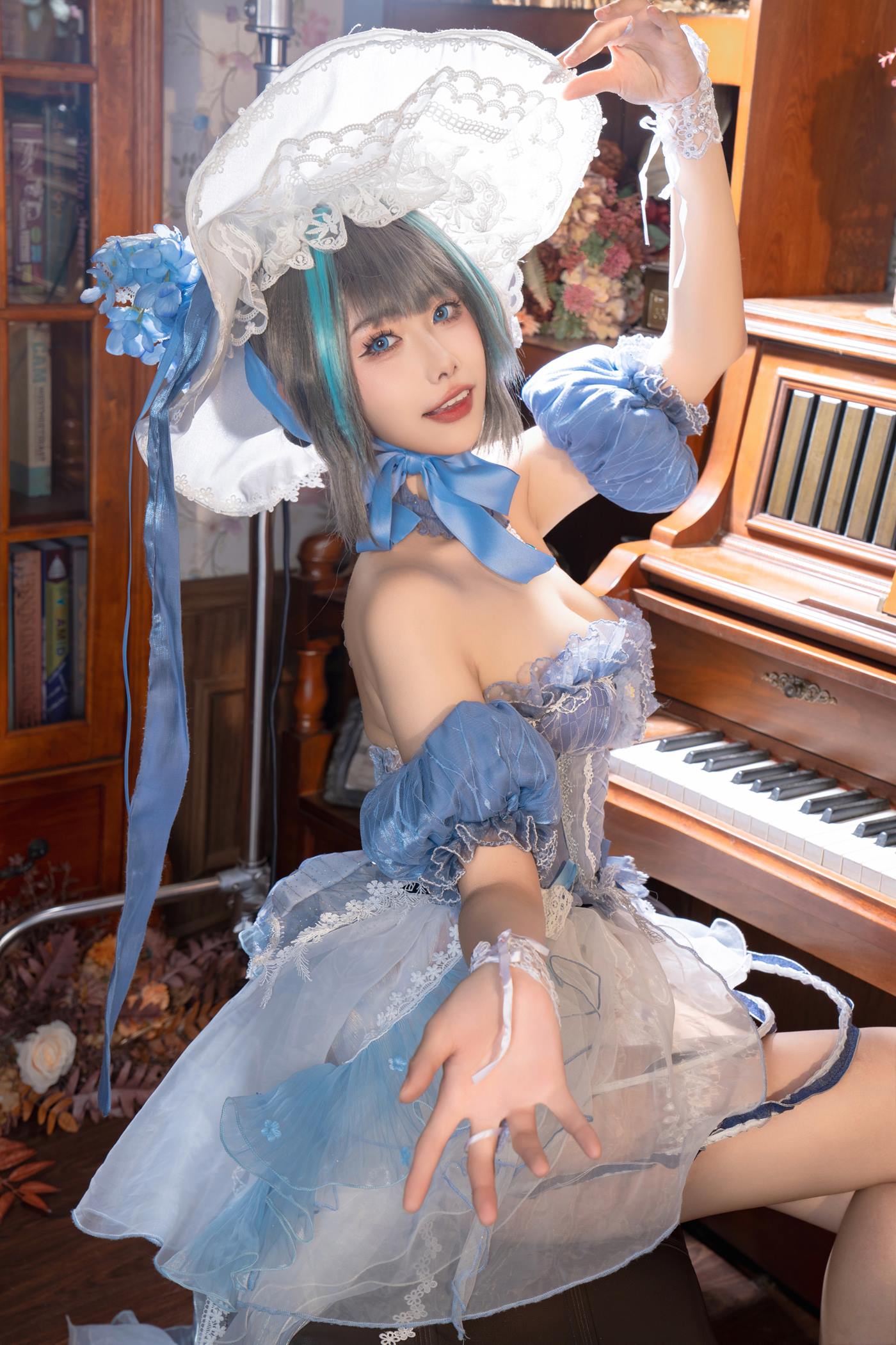 Momoko葵葵 – 柴郡礼服[27P/211MB]插图2