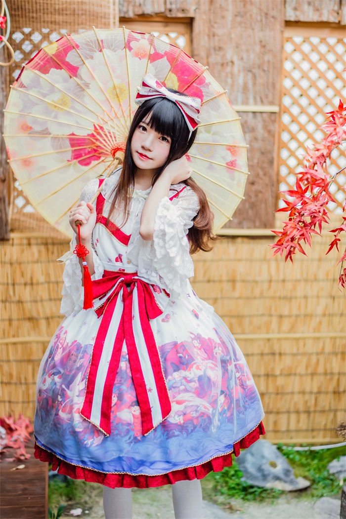 萝莉风COS 桜桃喵 – 和风lolita [22P/162MB]插图1