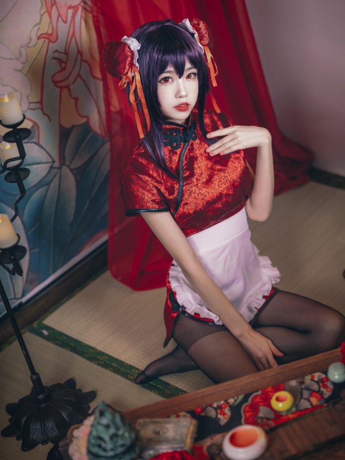 知名动漫博主@水淼aqua-霞之丘诗羽 旗袍 [29P/586MB]插图2