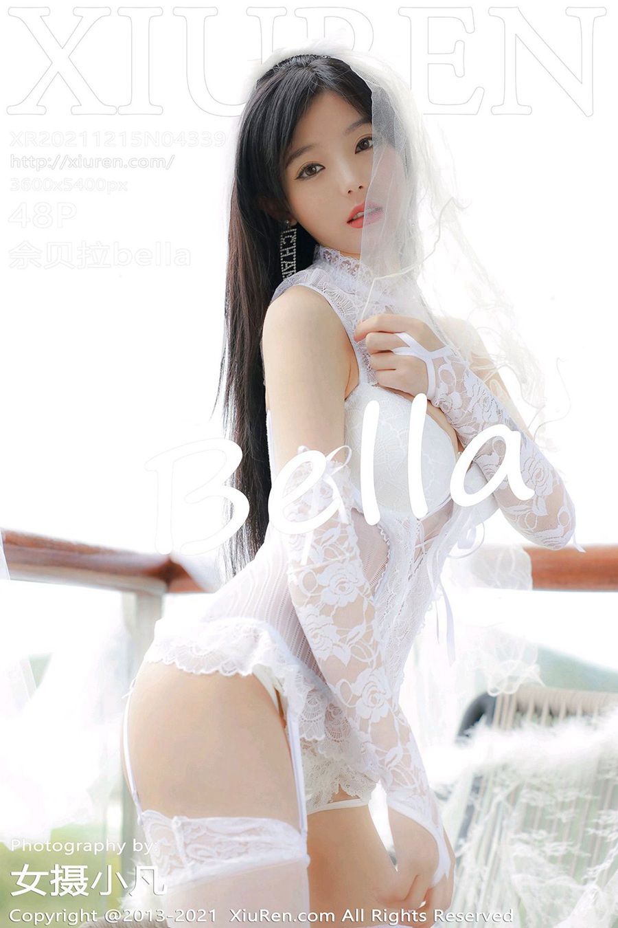 [Xiuren秀人网]2021.12.15 NO.4339 白色蕾丝性感礼服 佘贝拉Bella [48+1P/383MB]插图1
