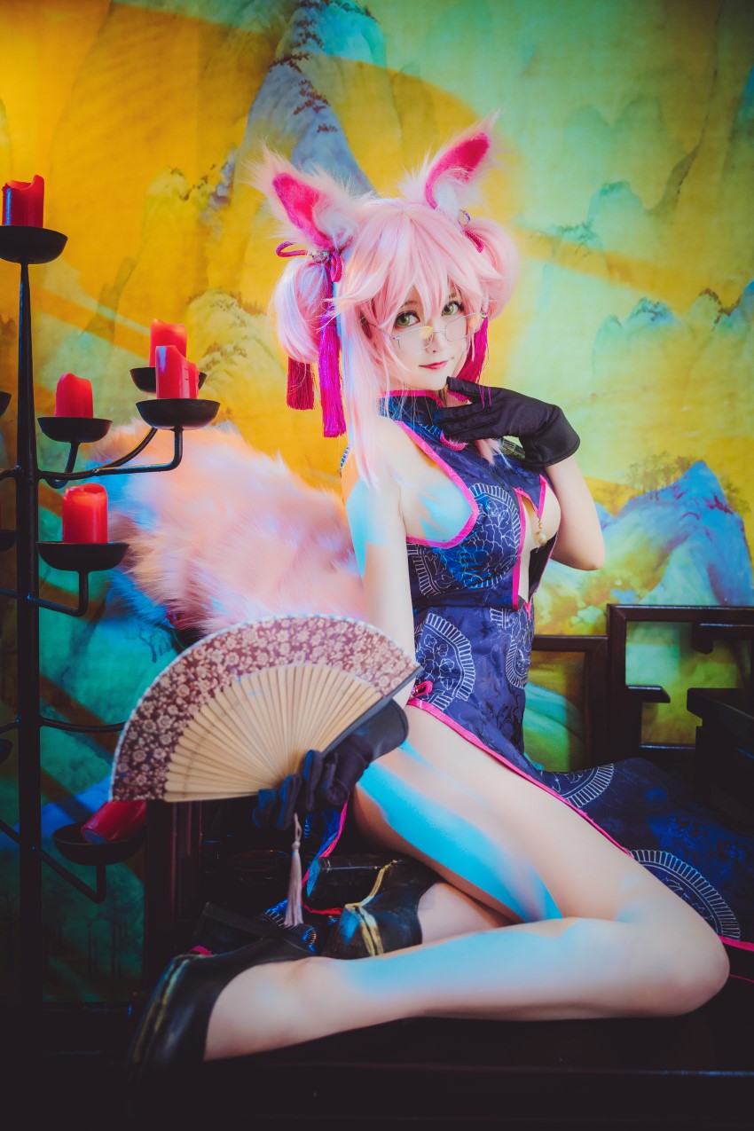 网红Coser@yui金鱼 – 旗袍 玉藻前 [13P/168MB]插图2