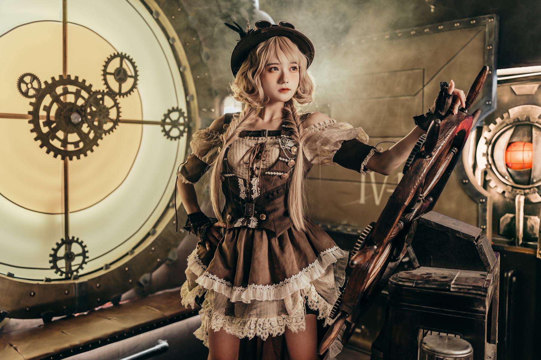 人气Coser@兔子Zzz不吃胡萝卜 蒸汽少女 [29P/150MB]插图1