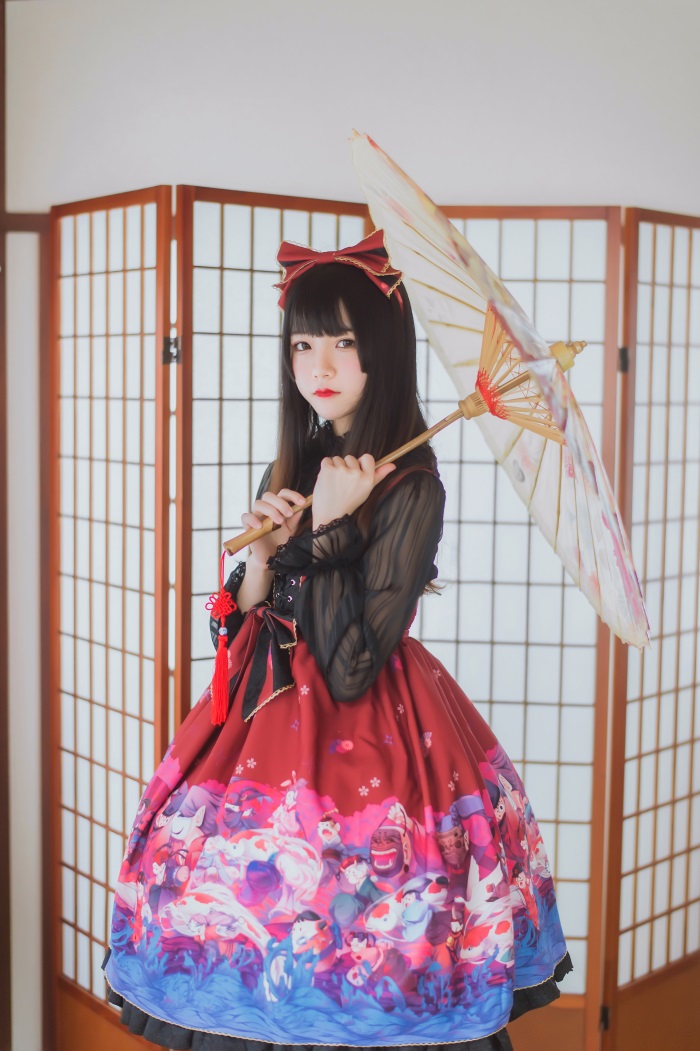 萝莉风COS 桜桃喵 – 和风lolita [22P/162MB]插图2
