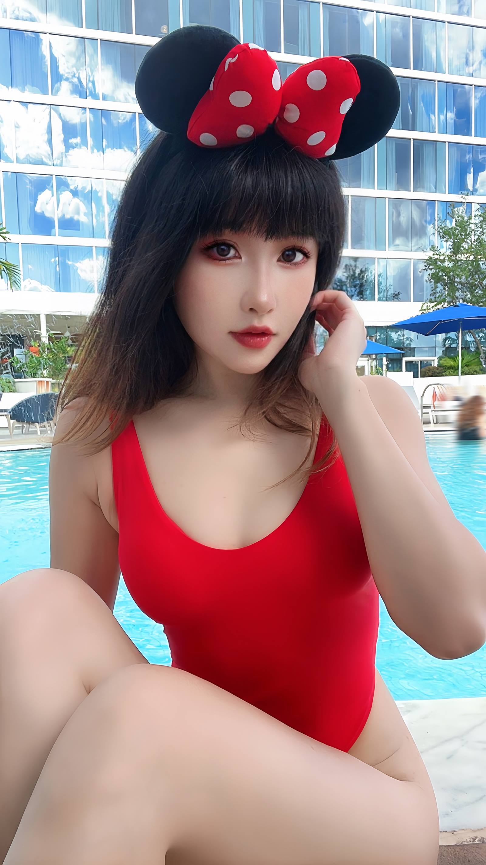 MisswarmJ – Disney Red Bikini 18[19P/3V/133MB]插图1