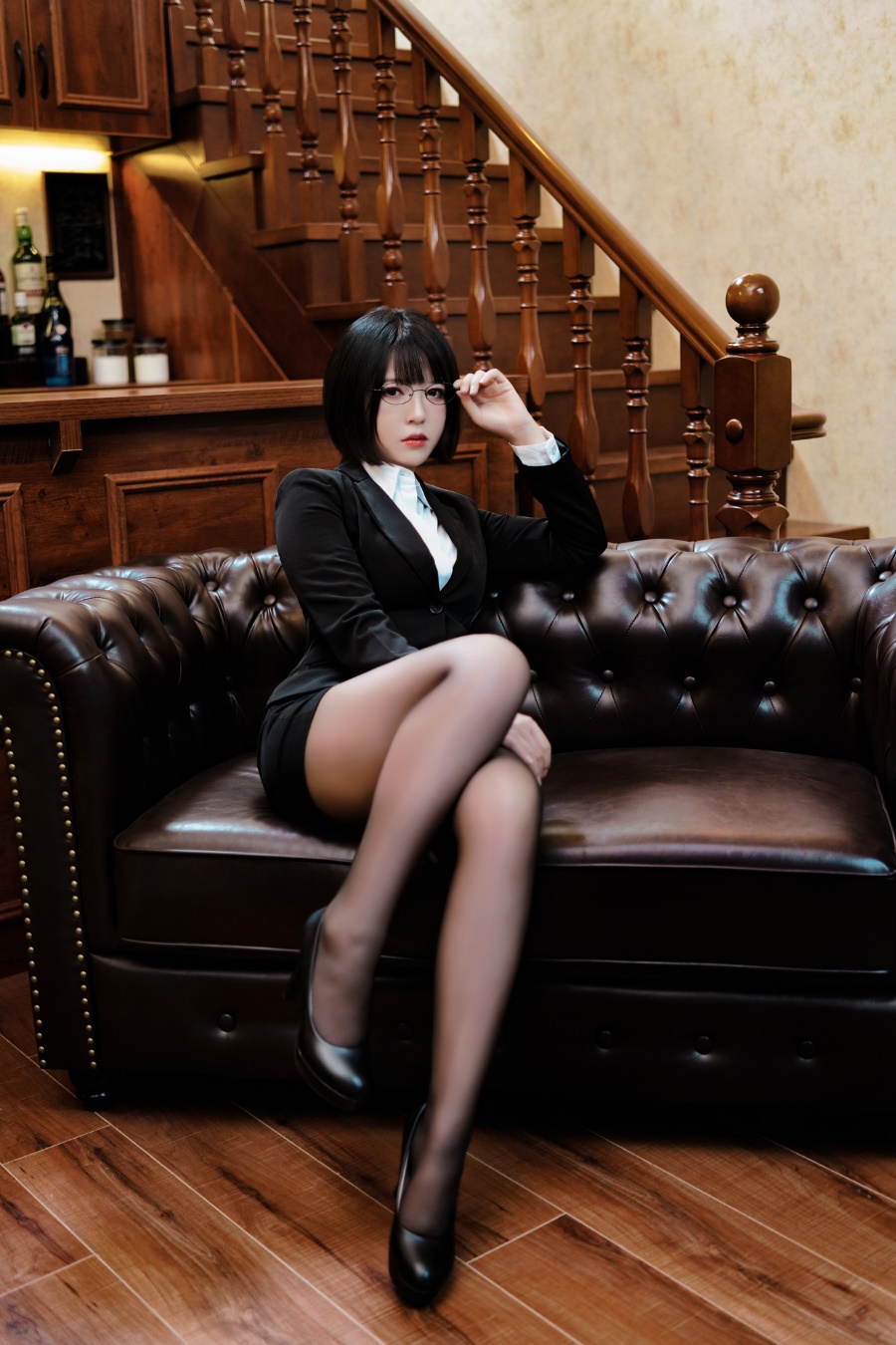 半半子 – 黑丝  OL様 [37P/108MB]插图1