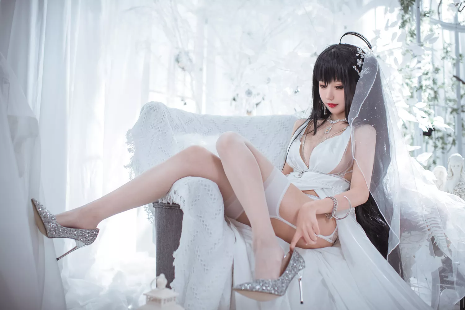 仙女月 大凤纯白婚纱 [30P/189MB]插图1